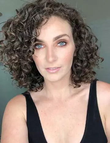 Perfect curly bob hairstyle