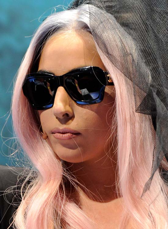 Lady Gaga's pink bob hairstyle
