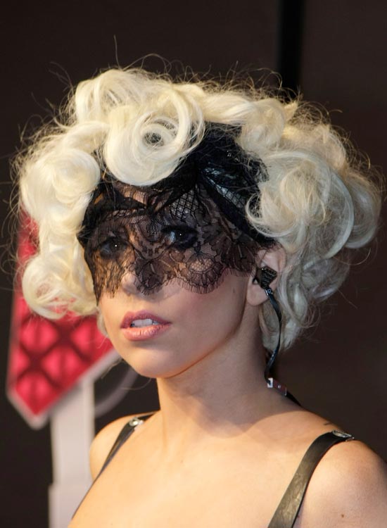 Lady Gaga's ruffled big curls
