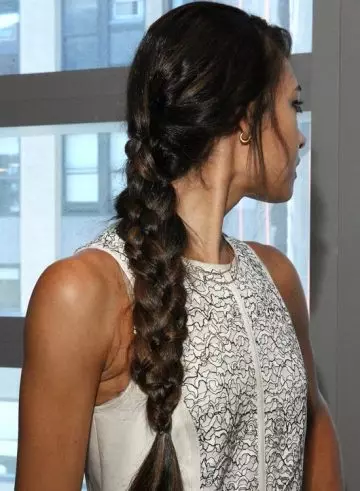 Side long braid hairstyle for college girls