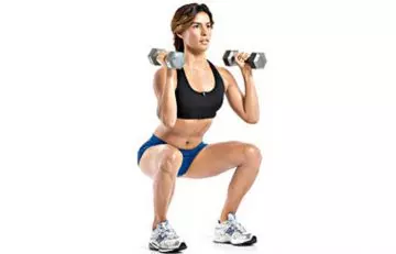 Squat concentration curls as the best biceps exercise for women