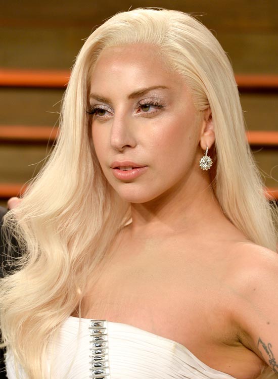 Lady Gaga's white waves hairstyle
