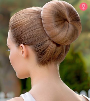 woman with perfect bun