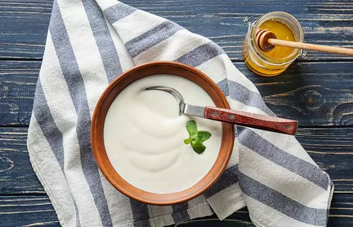 Yogurt for healthy skin