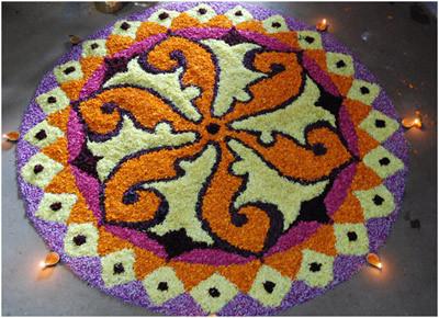 onam pookalam Diwali Rangoli Design 2019