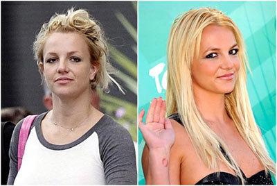 britney spears without makeup