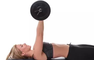 Tricep close grip bench press workout for women