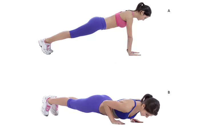 Triceps push-ups workout for women