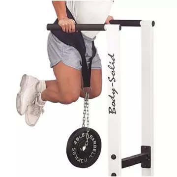 Belt and chain weighted dips exercise