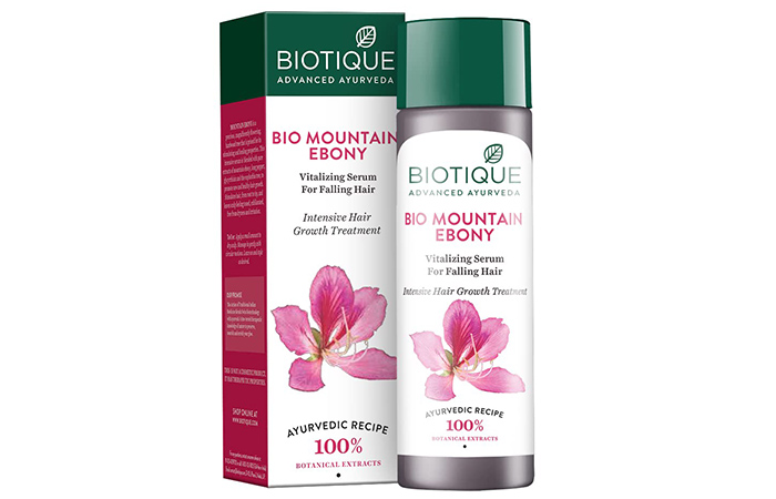 Best Serum For Hair Growth: Biotique Bio Mountain Ebony Vitalizing Serum For Falling Hair
