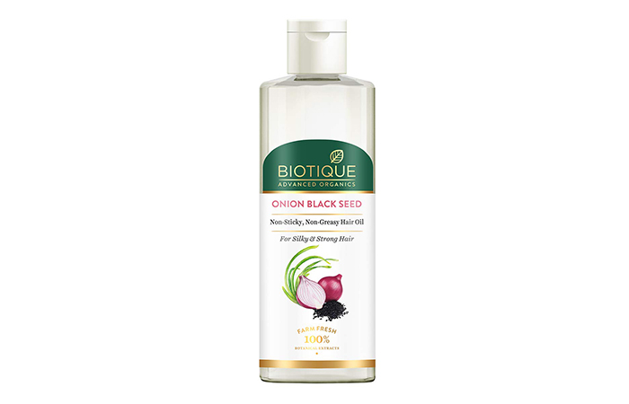 Biotique Onion Black Seed Non-Sticky, Non-Greasy Hair Oil