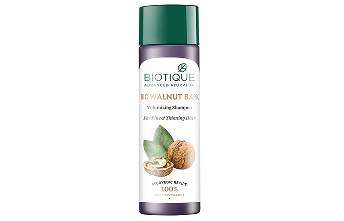Best Volumizing Shampoo: Biotique Walnut Bark Volumizing Shampoo For Fine & Thinning Hair