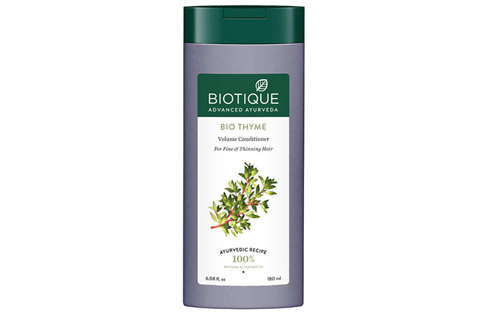 Best For Detangling: Biotique Bio Thyme Volume Conditioner