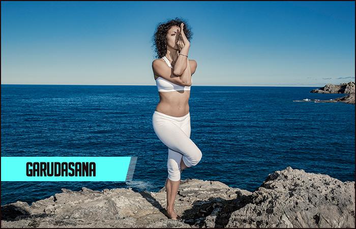 Garudasana or Eagle pose the intermediate's asana of the best yoga asanas