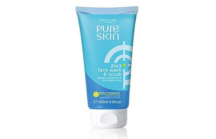 Oriflame Pure Skin 2 in 1 Face Wash & Scrub