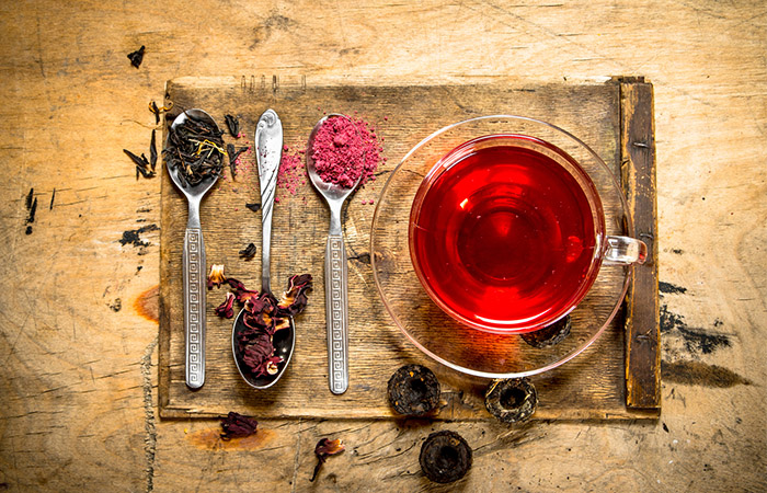 Pomegranate herbal tea.
