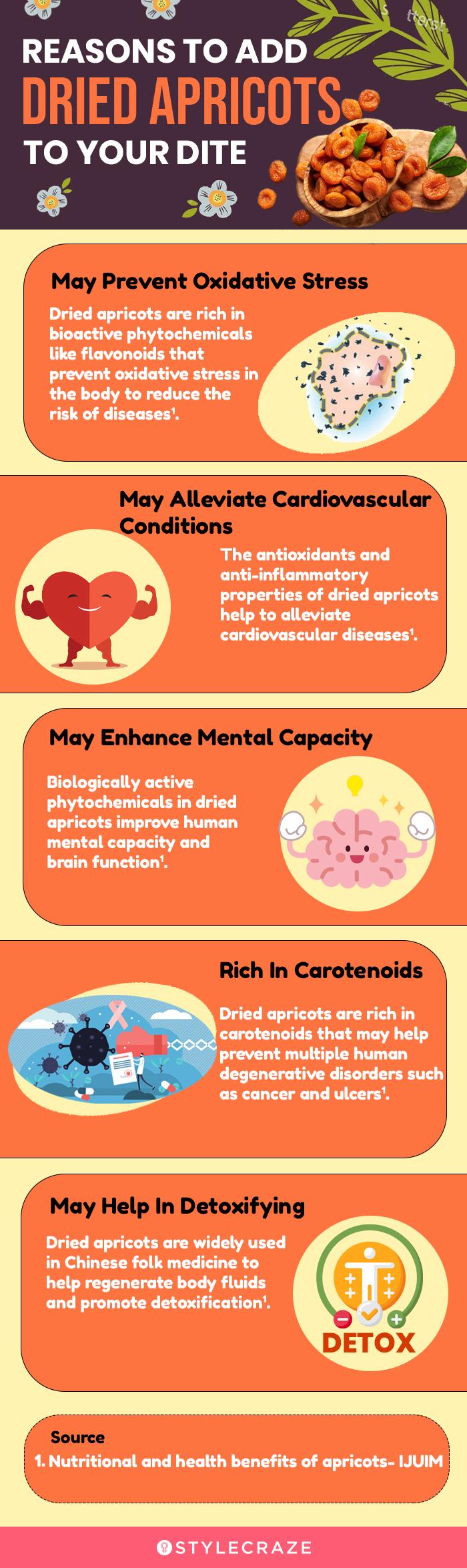 reasons to add dried apricots to your diet (infographic)