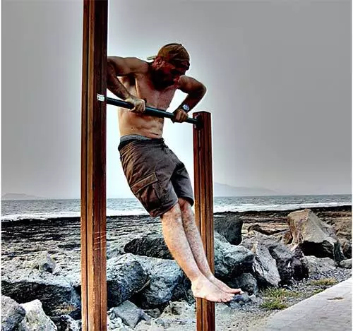 Straight bar dips exercise