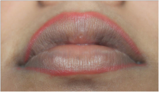 Lip liner for Tamil bridal makeup look