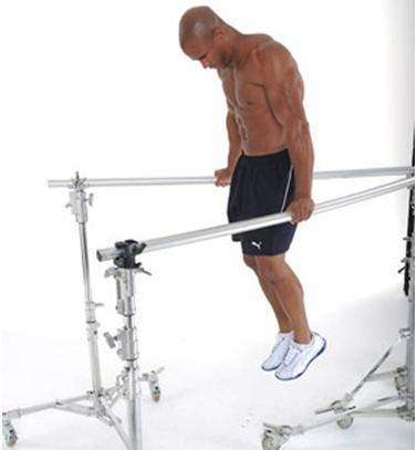 V bar dips exercise