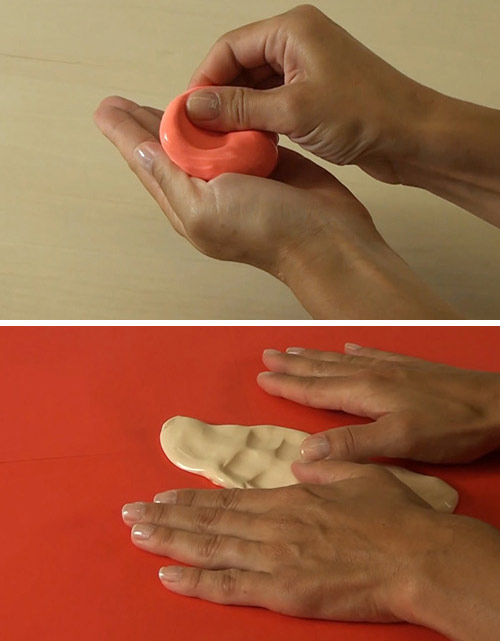 Wrist strengthening exercise with putty