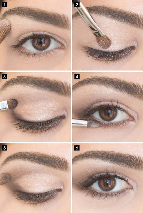 Tutorial for simple eye makeup for work