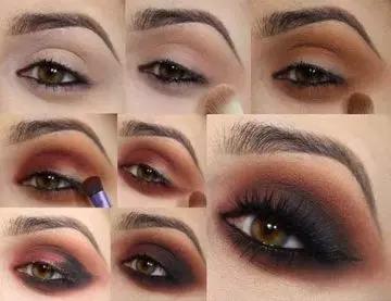 Makeup tutorial for the soft smokey eye
