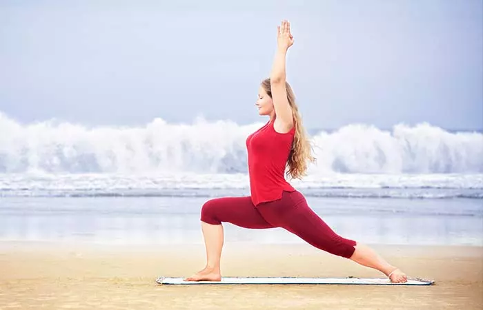 Virabhadrasana basic yoga asana for beginners
