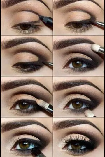 Makeup tutorial for defined crease smokey eye