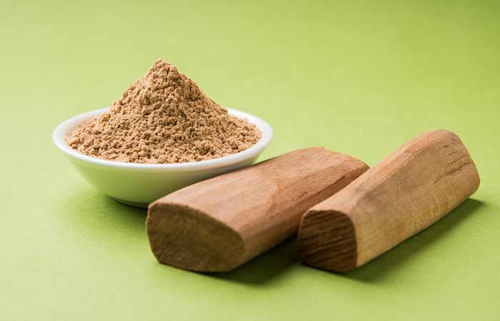 Sandalwood and multani mitti pack for oily skin