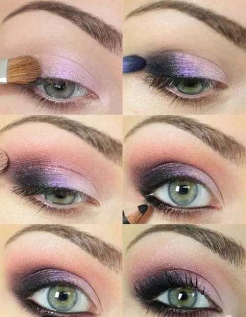 Makeup tutorial for the plum smokey eye
