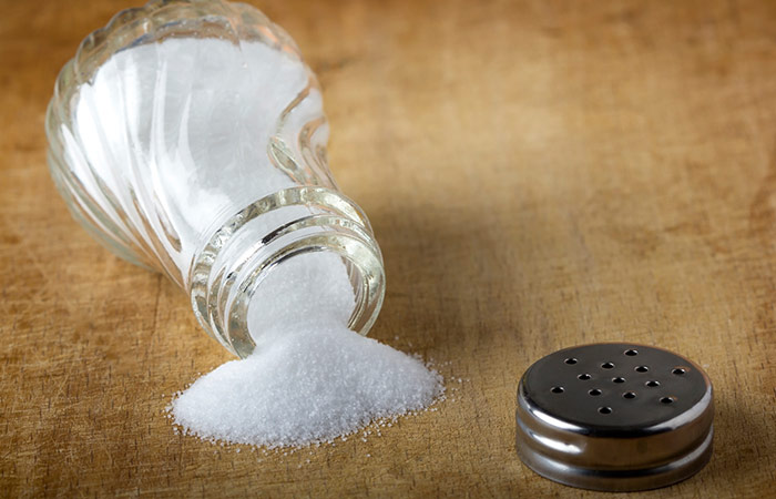 Salt for chronic dandruff