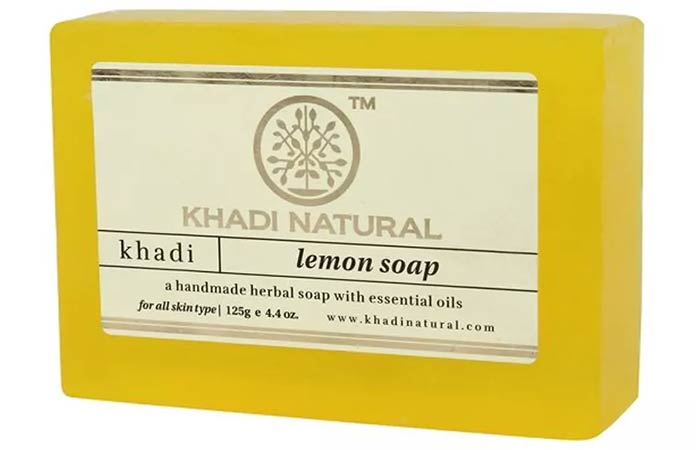 Khadi Natural Lemon Soap - Best Soaps For Oily Skin