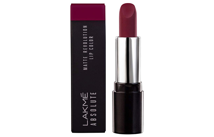 Lakmé Absolute Matte Revolution Lip Color – 502 Burgundy