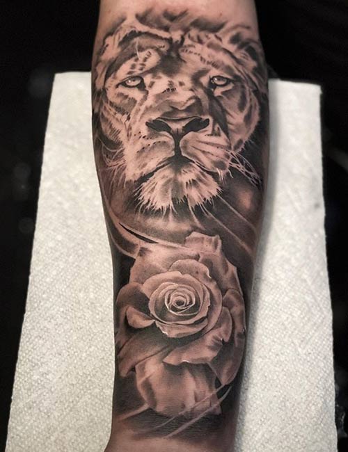 Lion Tattoo For Women