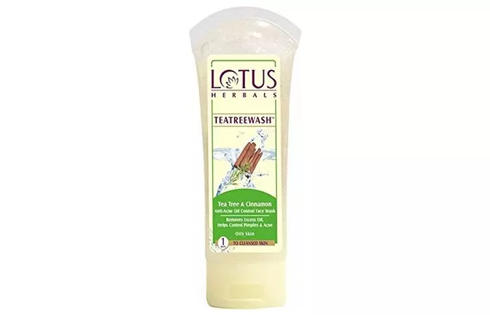 Lotus TEATREEWASH Tea Tree & Cinnamon Anti-Acne Oil Control Face Wash