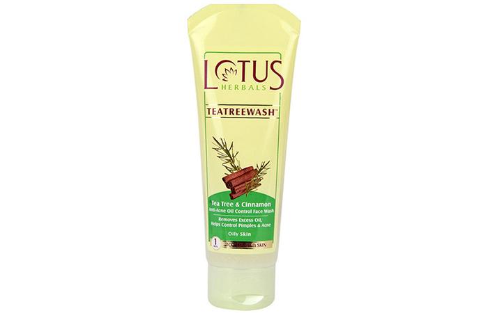 Lotus Herbals Teatreewash Tea Tree Cinnamon Anti Acne Oil Control Face Wash
