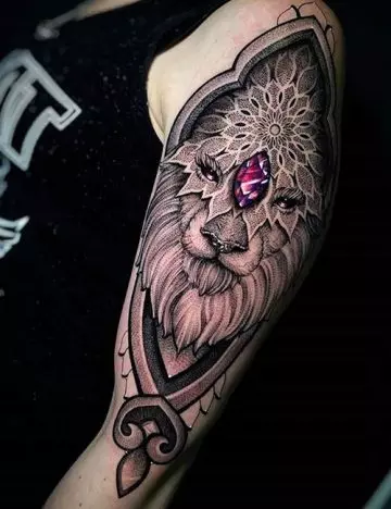 Mandala Lion Tattoo