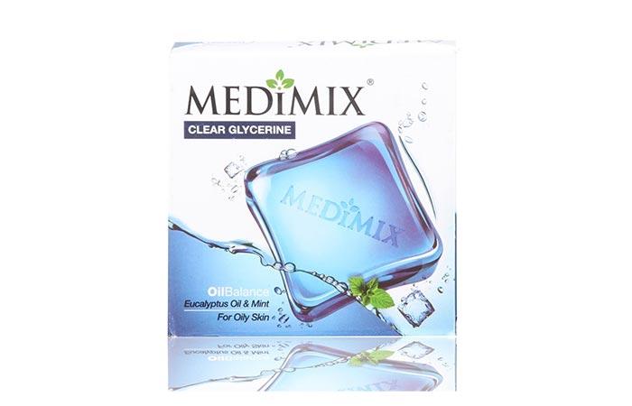 Medimix Clear Glycerin Oil Balance Eucalyptus Oil Mint Soap
