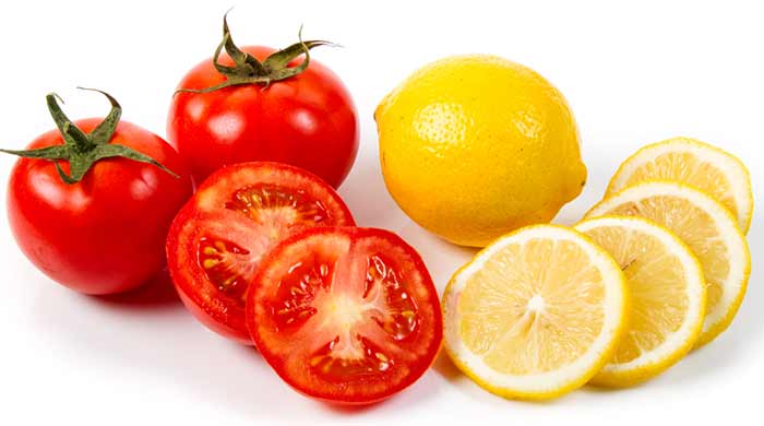 Multani mitti lemon and tomato juice refreshing face pack for dry skin