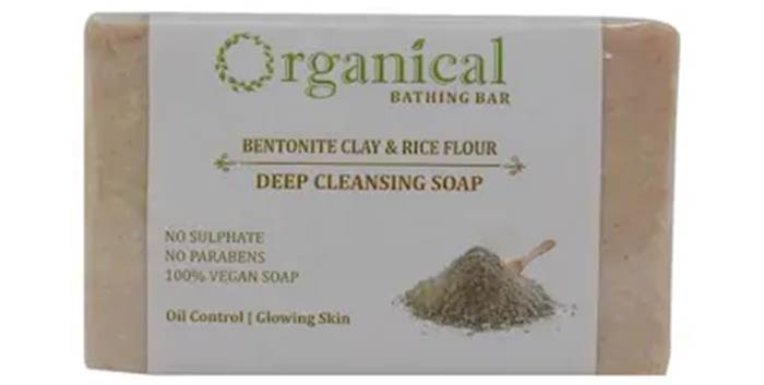 Sabão de limpeza profunda da farinha de arroz argiloso bentonite orgânica - Best Soaps For Oily Skin