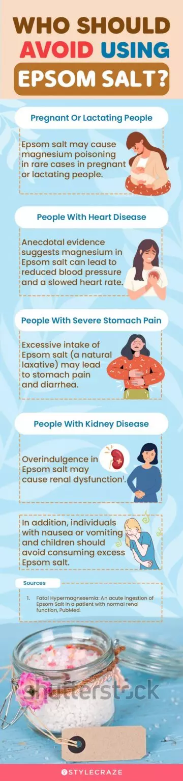 who should avoid using epsom salt (infographic)