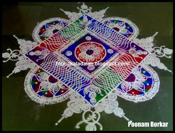 Sanskar bharti rangoli design 4