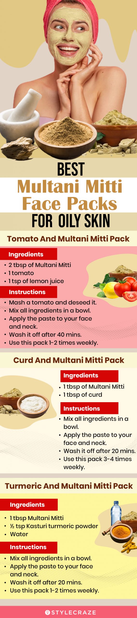 best multani mitti face packs for oily skin [infographic]