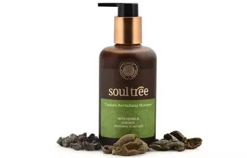 1. Soultree Triphala Revitalizing Shampoo With Henna And Shikakai
