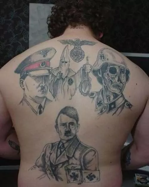 Racist tattoo design