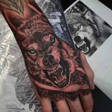 Prison wrist tattoo design
