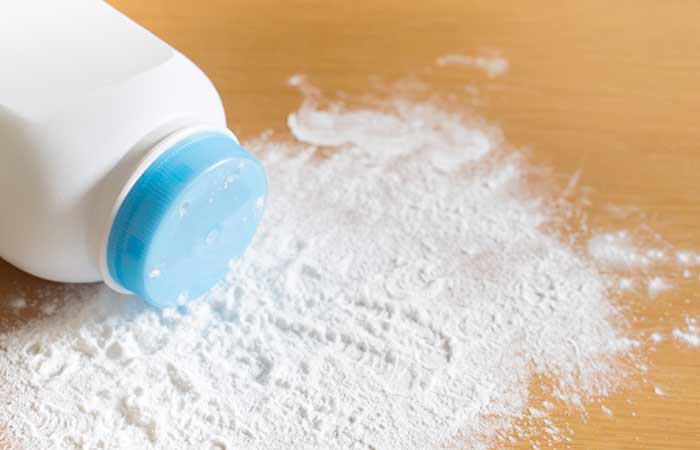 Get rid of razor bumps using baby powder