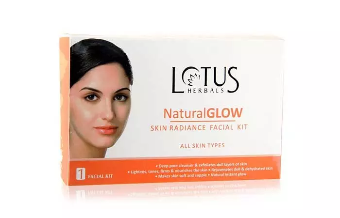 Lotus Herbals Natural Glow Skin Skin Whitening Treatment Radiance Facial Kit