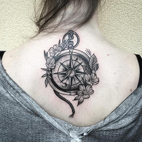 35 Trendy Meaningful Compass Tattoo Designs For Tattoo Lovers 2019